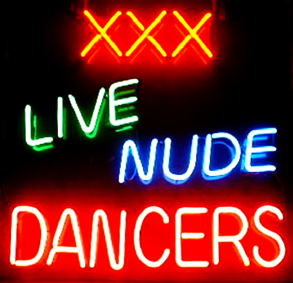 Live Nudes Dancers Neon Sign